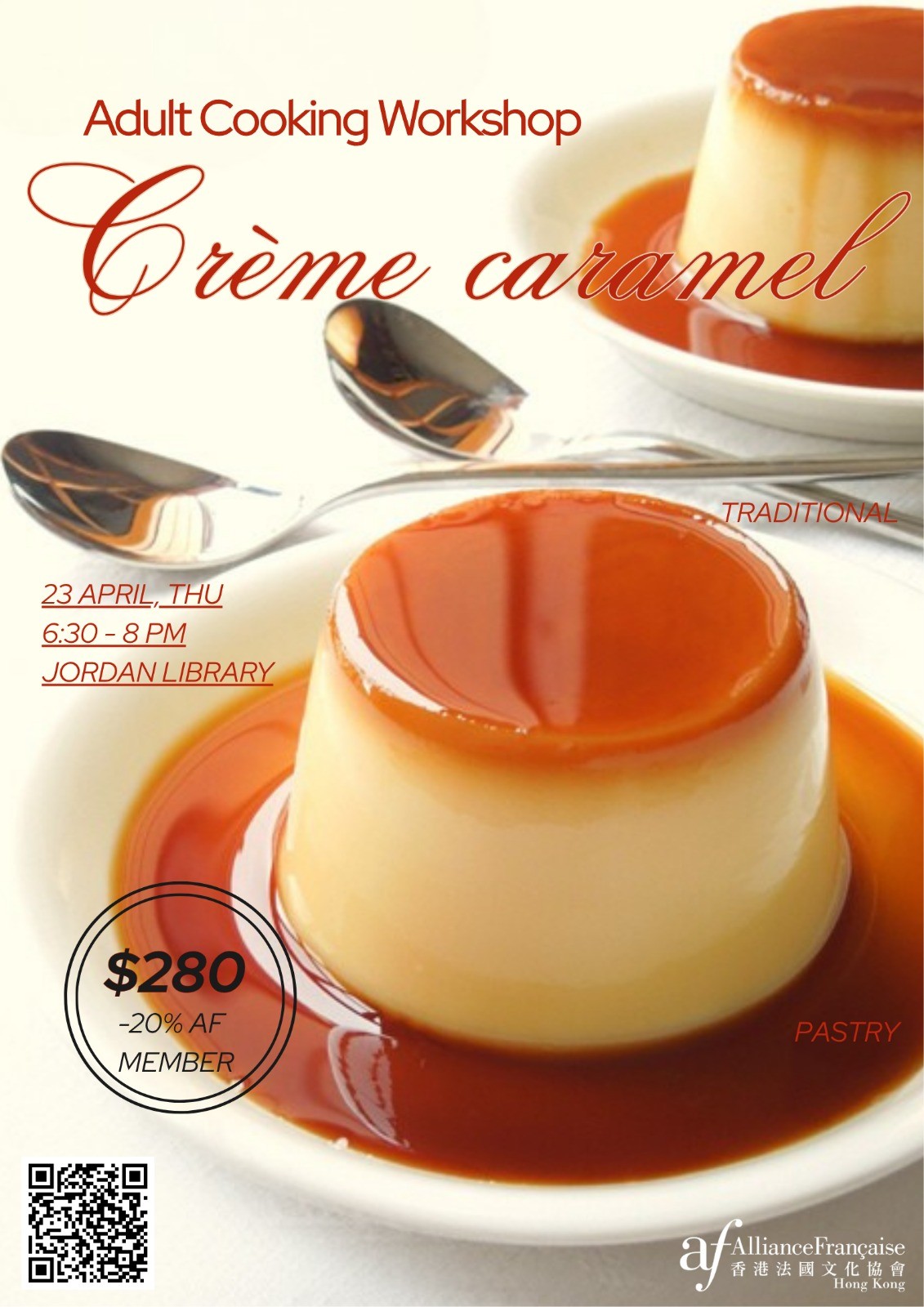 Adults Cooking Workshop : la crème caramel
