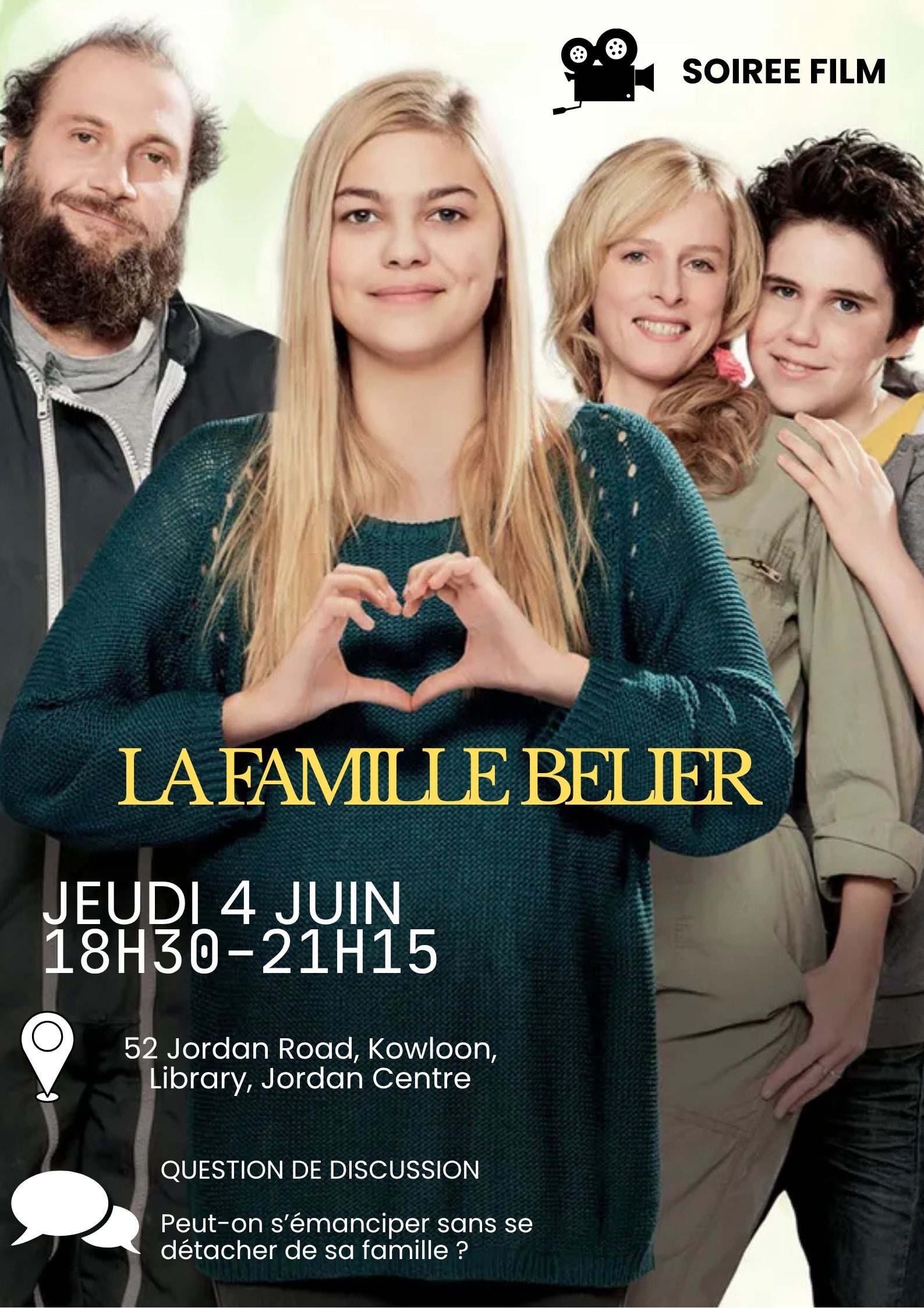 Soirée film : La famille Bélier