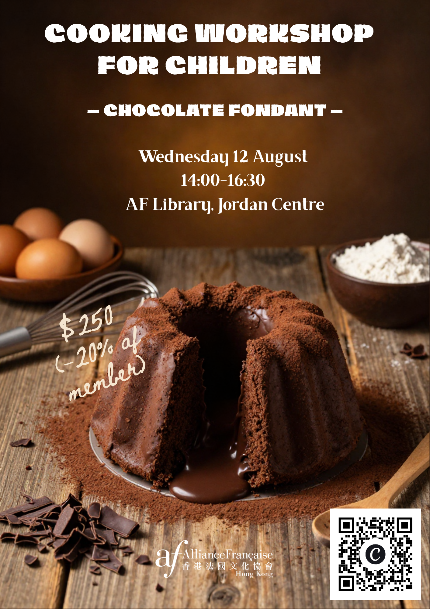 Cooking Workshop for kids - Chocolate Fondant