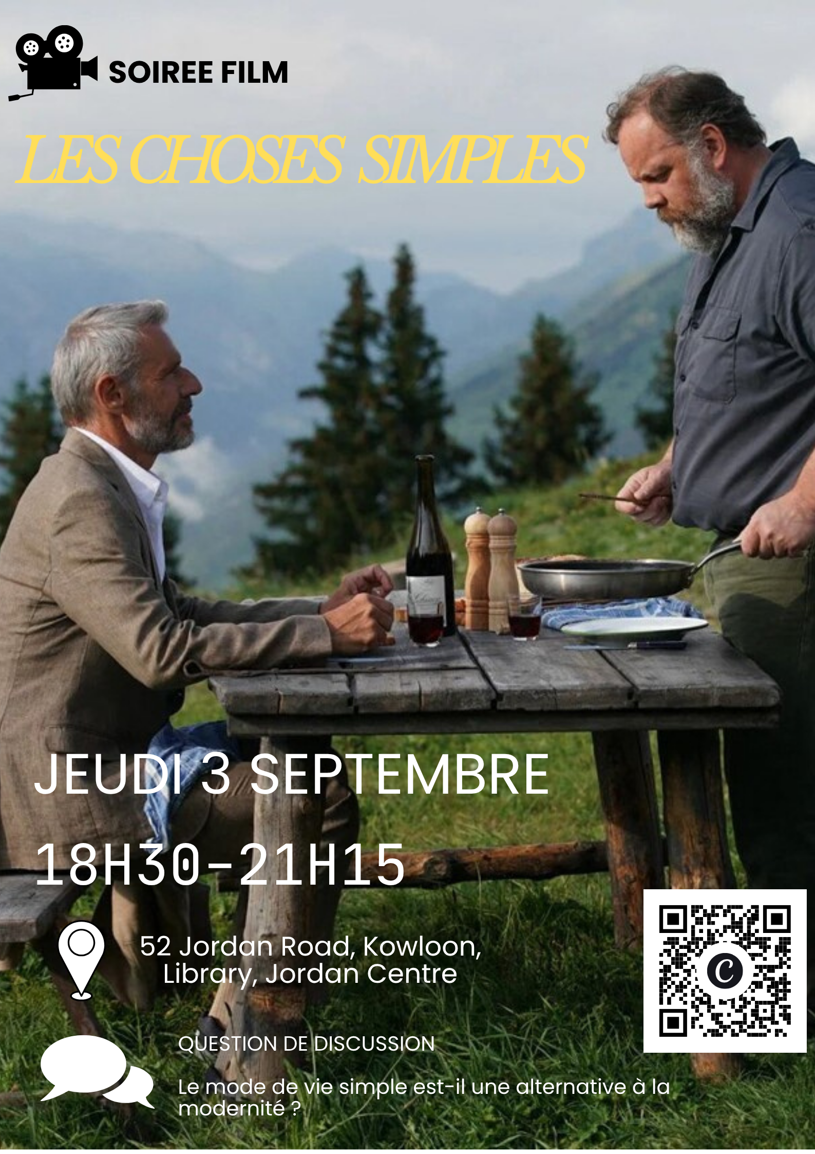 Soirée film : Les Choses simples